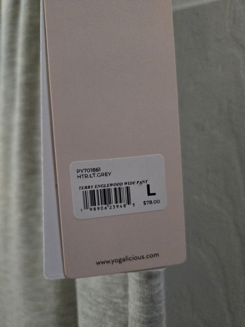 Yogalicious Heather Gray Lounge Pants NWT - Picture 12 of 13